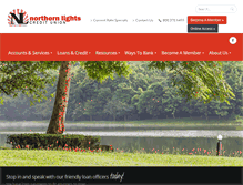 Tablet Screenshot of northernlightscreditunion.net
